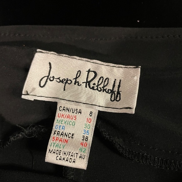 Joseph Ribkoff Size 8 Black pants Wide - Picture 4 of 5